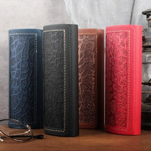 Load image into Gallery viewer, Anti Press Spectacles Boxes Portable PU Leather Magetic Glasses Cases Solid Color Sunglasses Box Men