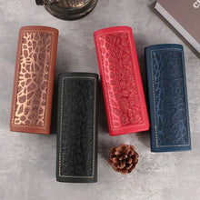 Load image into Gallery viewer, Anti Press Spectacles Boxes Portable PU Leather Magetic Glasses Cases Solid Color Sunglasses Box Men