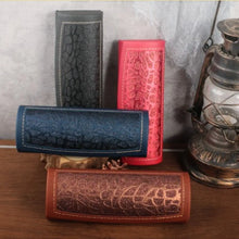 Load image into Gallery viewer, Anti Press Spectacles Boxes Portable PU Leather Magetic Glasses Cases Solid Color Sunglasses Box Men