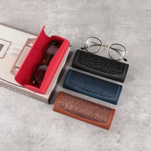 Load image into Gallery viewer, Anti Press Spectacles Boxes Portable PU Leather Magetic Glasses Cases Solid Color Sunglasses Box Men