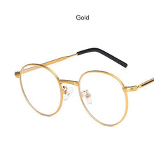 Load image into Gallery viewer, Anti-blue Light Eyeglasses Metal Frame Round Women Vintage Optics Glasses Men Myopia Computer Eye Glasses 2020