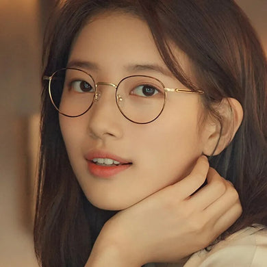 Anti-blue Light Eyeglasses Metal Frame Round Women Vintage Optics Glasses Men Myopia Computer Eye Glasses 2020