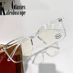 Anti-blue light Square Glasses Frame Women Men Simple Transparent Optical Eyeglasses Blue-Blocking Compute Spectacles Frames