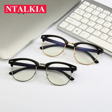 Load image into Gallery viewer, Anti blue rays computer Glasses Men Blue Light Coating Gaming Glasses for computer protection eye Retro Spectacles Women