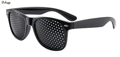 Anti-myopia Astigmatism Glasses Vision Correction Fatigue Pin Hole Sunglasses with Holes for Men Women Eyesight Improvement