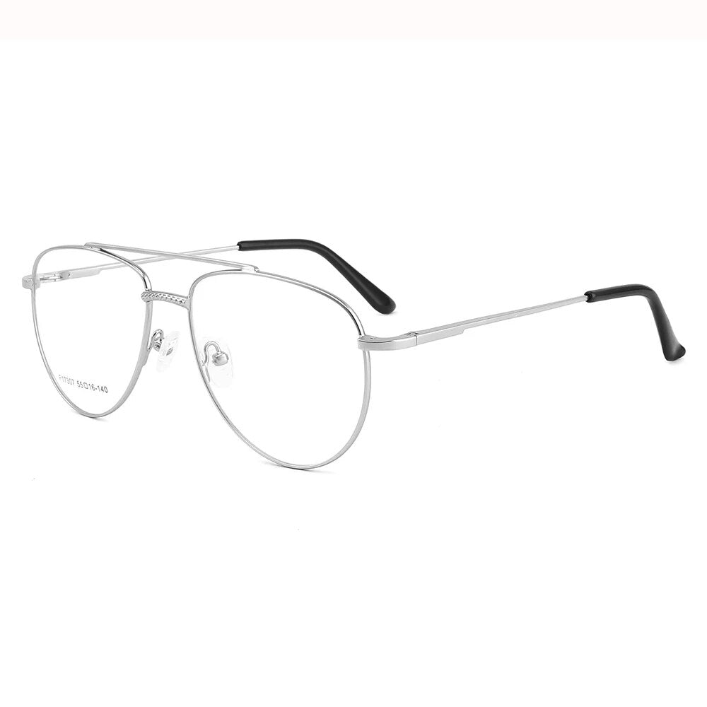 Aviation Design Eyeglasses Optical Prescription Eyeglasses Metal Full-rim Frame Spectacles Men Women Oversized Eyewear