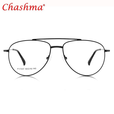 Aviation Design Eyeglasses Optical Prescription Eyeglasses Metal Full-rim Frame Spectacles Men Women Oversized Eyewear