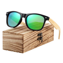 Load image into Gallery viewer, BARCUR Wood Sunglasses Spring Hinge Handmade Bamboo Sunglasses Men Wooden Sun glasses Women Polarized Oculos de sol masculino