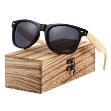 Load image into Gallery viewer, BARCUR Wood Sunglasses Spring Hinge Handmade Bamboo Sunglasses Men Wooden Sun glasses Women Polarized Oculos de sol masculino
