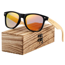 Load image into Gallery viewer, BARCUR Wood Sunglasses Spring Hinge Handmade Bamboo Sunglasses Men Wooden Sun glasses Women Polarized Oculos de sol masculino