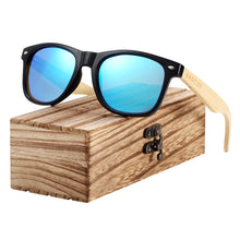 Load image into Gallery viewer, BARCUR Wood Sunglasses Spring Hinge Handmade Bamboo Sunglasses Men Wooden Sun glasses Women Polarized Oculos de sol masculino