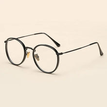 Load image into Gallery viewer, BCLEAR Alloy TR90 Glasses Frame Men Ultralight Women Vintage Round Prescription Eyeglasses Retro Optical Frame Eyewear 2019