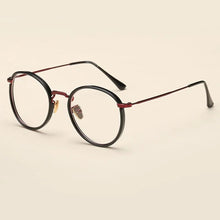 Load image into Gallery viewer, BCLEAR Alloy TR90 Glasses Frame Men Ultralight Women Vintage Round Prescription Eyeglasses Retro Optical Frame Eyewear 2019