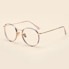 Load image into Gallery viewer, BCLEAR Alloy TR90 Glasses Frame Men Ultralight Women Vintage Round Prescription Eyeglasses Retro Optical Frame Eyewear 2019