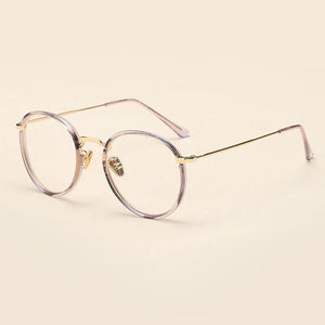 BCLEAR Alloy TR90 Glasses Frame Men Ultralight Women Vintage Round Prescription Eyeglasses Retro Optical Frame Eyewear 2019