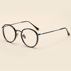 BCLEAR Alloy TR90 Glasses Frame Men Ultralight Women Vintage Round Prescription Eyeglasses Retro Optical Frame Eyewear 2019