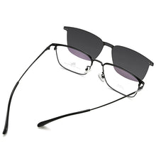 Load image into Gallery viewer, BCLEAR  Optical Spectacle Frame Men With Clip On Sunglasses Polarized Magnetic Glasses For Male Prescription Eyeglasses