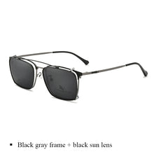 Carica l&#39;immagine nel visualizzatore di Gallery, BCLEAR  Polarized Sunglasses Men Women Magnetic Clip On Glasses Alloy Optical Prescription Eyeglass Frames Clip Sun Lens