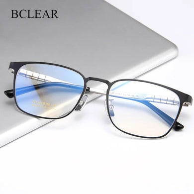 BCLEAR Pure Titanium Glasses Frame Business Men Fashion Eyewear    Male Classic Full Rim Optical Prescription Eyeglasses