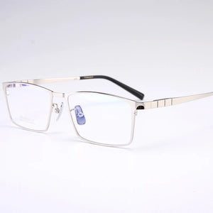 BCLEAR Pure Titanium Glasses Frame Men Square Eyewear    Male Classic Full Optical Prescription Eyeglasses Frames 91079
