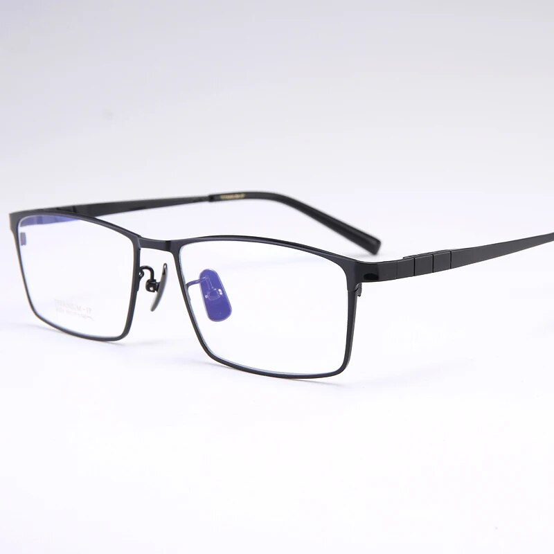 BCLEAR Pure Titanium Glasses Frame Men Square Eyewear    Male Classic Full Optical Prescription Eyeglasses Frames 91079
