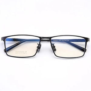 BCLEAR Pure Titanium Glasses Frame Men Square Eyewear    Male Classic Full Optical Prescription Eyeglasses Frames 91079