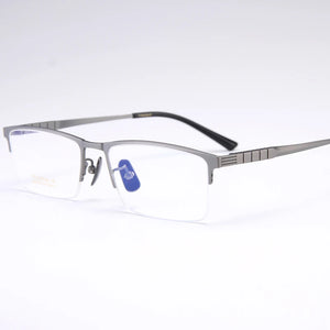 BCLEAR Pure Titanium Spectacle Frame Business Men  Eyewear   Male Classic Half Rim Optical Prescription Eyeglasses