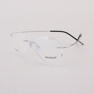 BCLEAR Titanium Alloy Glasses Frame Men   Women Rimless Prescription Pilot Eyeglasses Myopia Optical European Eyewear