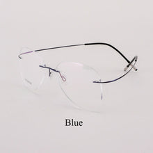 Load image into Gallery viewer, BCLEAR Titanium Alloy Glasses Frame Men   Women Rimless Prescription Pilot Eyeglasses Myopia Optical European Eyewear