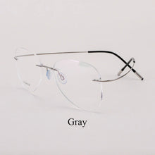 Load image into Gallery viewer, BCLEAR Titanium Alloy Glasses Frame Men   Women Rimless Prescription Pilot Eyeglasses Myopia Optical European Eyewear