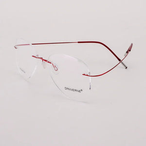 BCLEAR Titanium Alloy Glasses Frame Men   Women Rimless Prescription Pilot Eyeglasses Myopia Optical European Eyewear