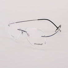 Load image into Gallery viewer, BCLEAR Titanium Alloy Glasses Frame Men   Women Rimless Prescription Pilot Eyeglasses Myopia Optical European Eyewear