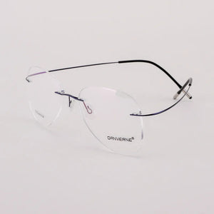 BCLEAR Titanium Alloy Glasses Frame Men   Women Rimless Prescription Pilot Eyeglasses Myopia Optical European Eyewear