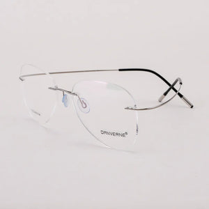 BCLEAR Titanium Alloy Glasses Frame Men   Women Rimless Prescription Pilot Eyeglasses Myopia Optical European Eyewear