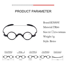 Load image into Gallery viewer, BEGREAT Men Women Reading Glasses Ultralight Eyewear Round Small Frame Blue Light Blocking TR90 Eyeglasses очки для зрения