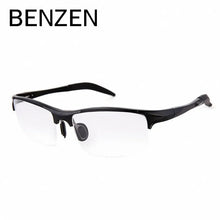 Load image into Gallery viewer, BENZEN Aluminum Magnesium Men Glasses Frame Metal Half  Eyeglasses Male Computer Optical Spectacles With Case 5051