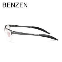 Load image into Gallery viewer, BENZEN Aluminum Magnesium Men Glasses Frame Metal Half  Eyeglasses Male Computer Optical Spectacles With Case 5051