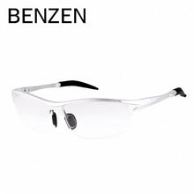 Load image into Gallery viewer, BENZEN Aluminum Magnesium Men Glasses Frame Metal Half  Eyeglasses Male Computer Optical Spectacles With Case 5051