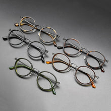 Load image into Gallery viewer, BETION Vintage Titanium Eyeglasses Frame Men Round Myopia Prescription Glasses  Women Retro Optical Glasses Frames Eyewear