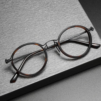 BETION Vintage Titanium Eyeglasses Frame Men Round Myopia Prescription Glasses  Women Retro Optical Glasses Frames Eyewear