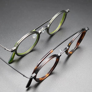 BETION Vintage Titanium Eyeglasses Frame Men Round Myopia Prescription Glasses  Women Retro Optical Glasses Frames Eyewear