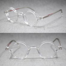 Load image into Gallery viewer, BETSION Small Vintage Round 37mm Hand Made Glasses Full Rim Eyeglass Frames Men Women Myopia Rx able
