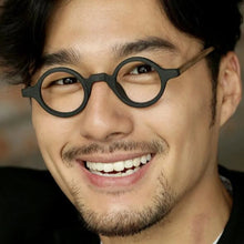 Load image into Gallery viewer, BETSION Small Vintage Round 37mm Hand Made Glasses Full Rim Eyeglass Frames Men Women Myopia Rx able