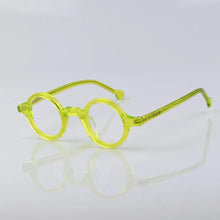 Load image into Gallery viewer, BETSION Small Vintage Round 37mm Hand Made Glasses Full Rim Eyeglass Frames Men Women Myopia Rx able