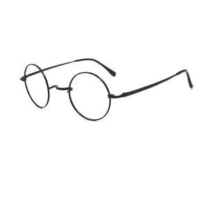 BETSION Titanium Glasses Vintage small Round 42 44mm Eyeglass Frames  Man Women John Lennon Myopia Eyewear Prescription Glasses