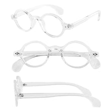Load image into Gallery viewer, BETSION Vintage Round 42.70mm clear Transparent Eyeglass Frames Spectacles Full Rim Retro Glasses Eyewear Rx able