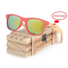 Carica l'immagine nel visualizzatore di Gallery, BOBO BIRD Bamboo Porarized Sunglasses Customize for Men Women Sun Glasses in Wood Gift Box Clear Color Men Eyewears