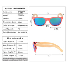 Carica l'immagine nel visualizzatore di Gallery, BOBO BIRD Bamboo Porarized Sunglasses Customize for Men Women Sun Glasses in Wood Gift Box Clear Color Men Eyewears