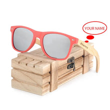 Carica l'immagine nel visualizzatore di Gallery, BOBO BIRD Bamboo Porarized Sunglasses Customize for Men Women Sun Glasses in Wood Gift Box Clear Color Men Eyewears