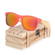 Carica l'immagine nel visualizzatore di Gallery, BOBO BIRD Bamboo Porarized Sunglasses Customize for Men Women Sun Glasses in Wood Gift Box Clear Color Men Eyewears